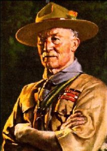 Sir Robert Stephenson Smyth Baden-Powell, Lord of Gilwell, genannt "B.P." Bild Sir Robert Stephenson Smyth Baden-Powell, Lord of Gilwell, genannt "B.P."